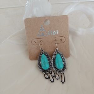 Turquoise Western Earrings